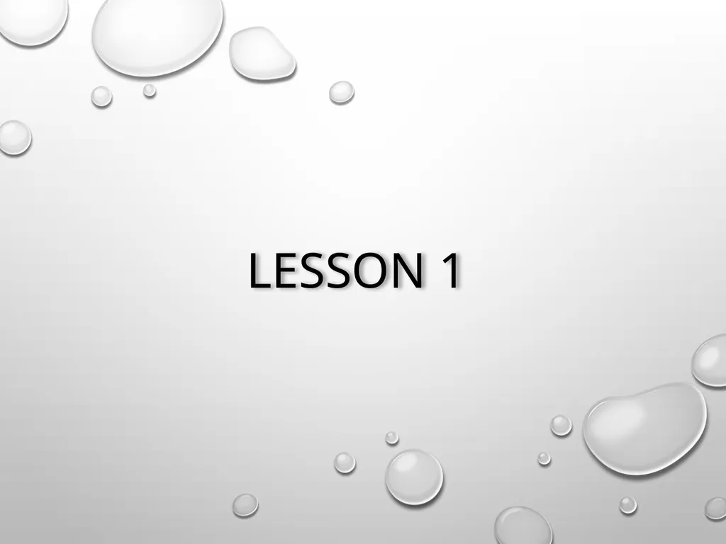 Lesson 1 UNITS We will study Unit: 1-2-3-5 Unit 1