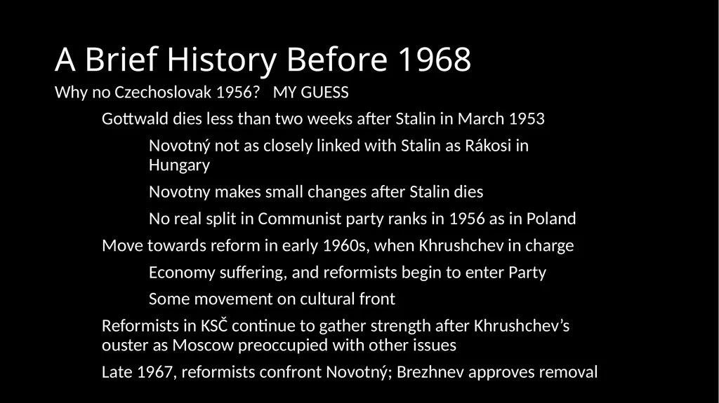 The Soviet Union After Khrushchev The Prague - slide 9 of 19