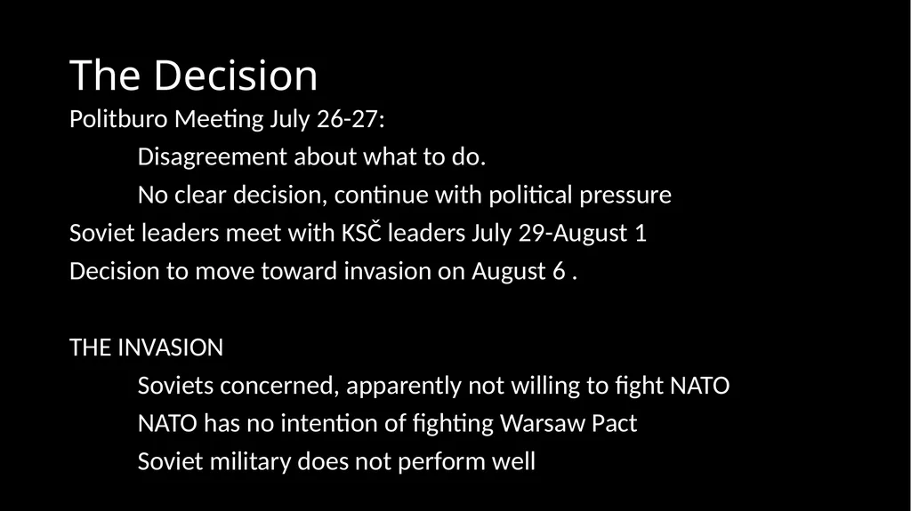The Soviet Union After Khrushchev The Prague - slide 17 of 19