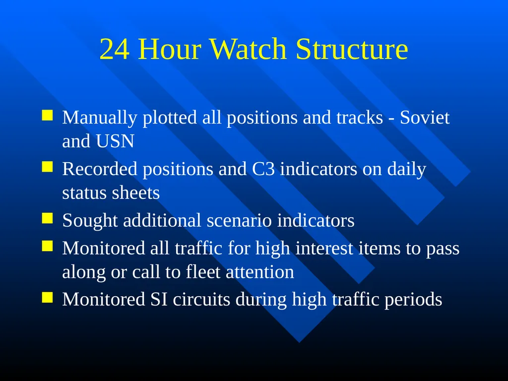 Creating FOSIF Rota George B. Pressly Operational - slide 16 of 44