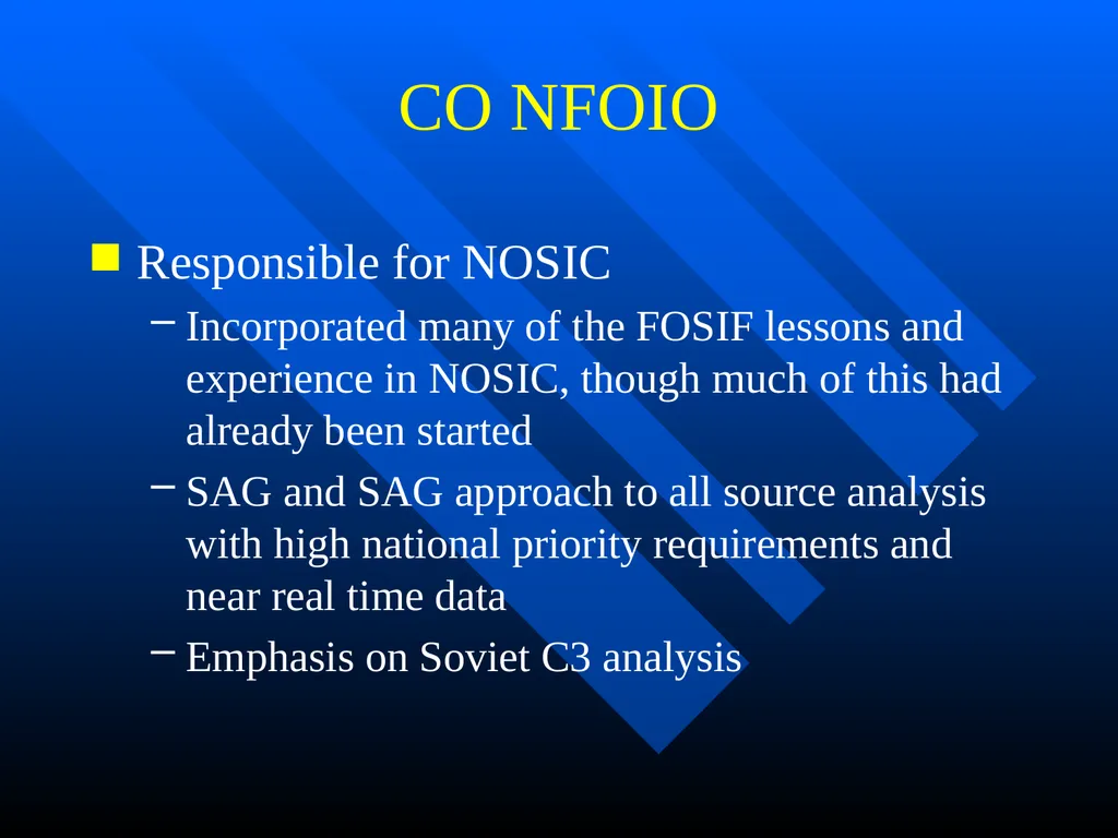 Creating FOSIF Rota George B. Pressly Operational - slide 39 of 44