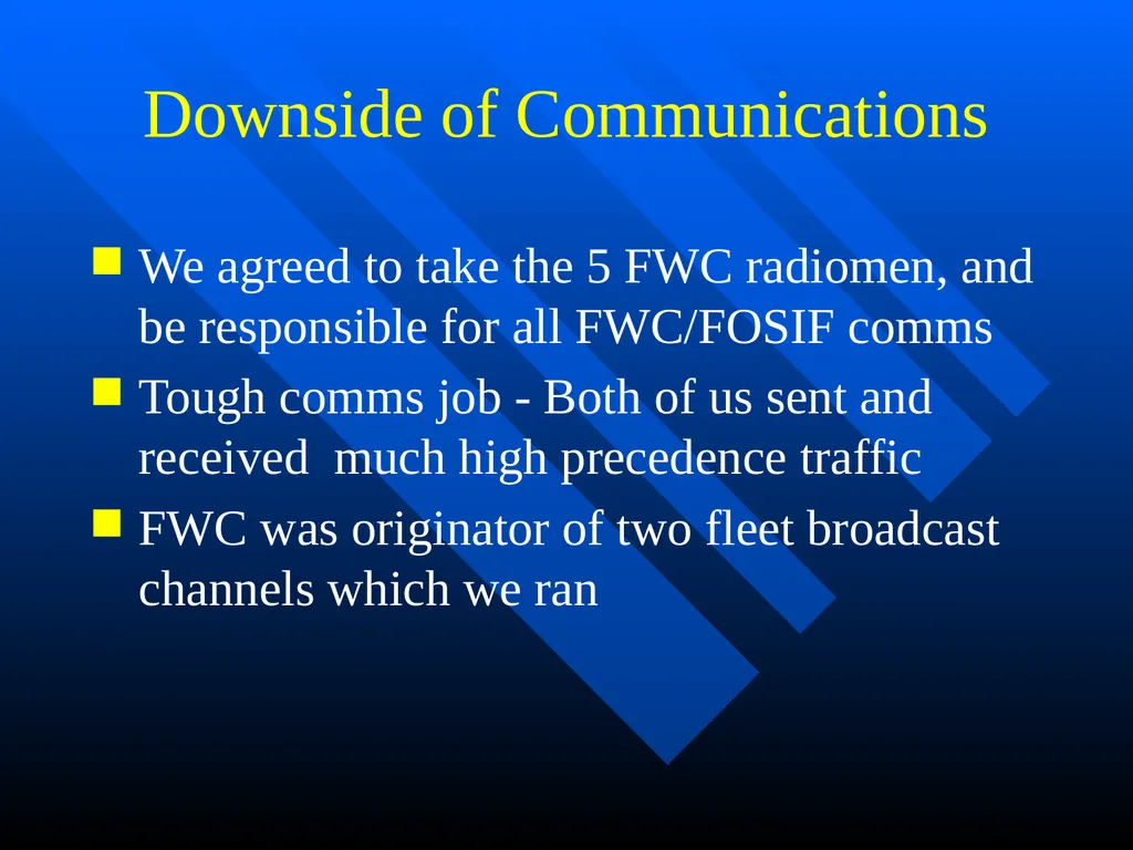 Creating FOSIF Rota George B. Pressly Operational - slide 10 of 44