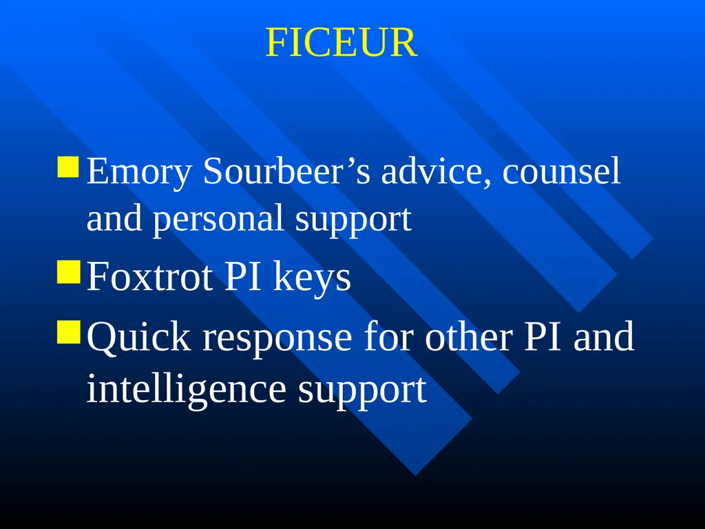 Creating FOSIF Rota George B. Pressly Operational - slide 23 of 44