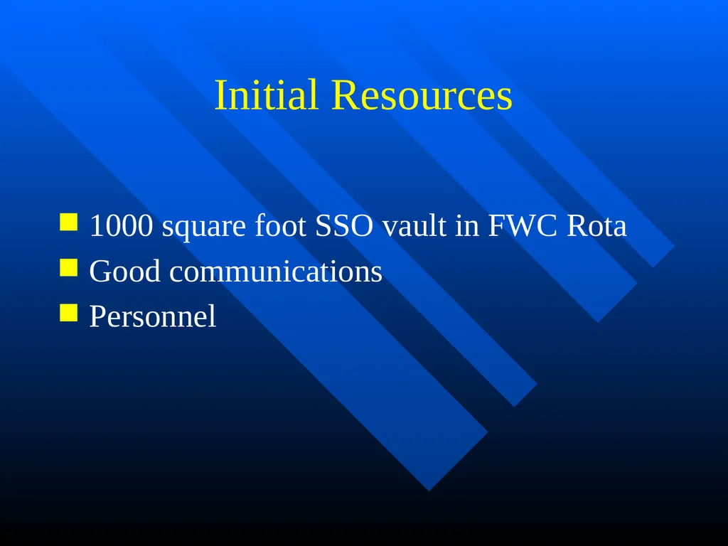 Creating FOSIF Rota George B. Pressly Operational - slide 8 of 44