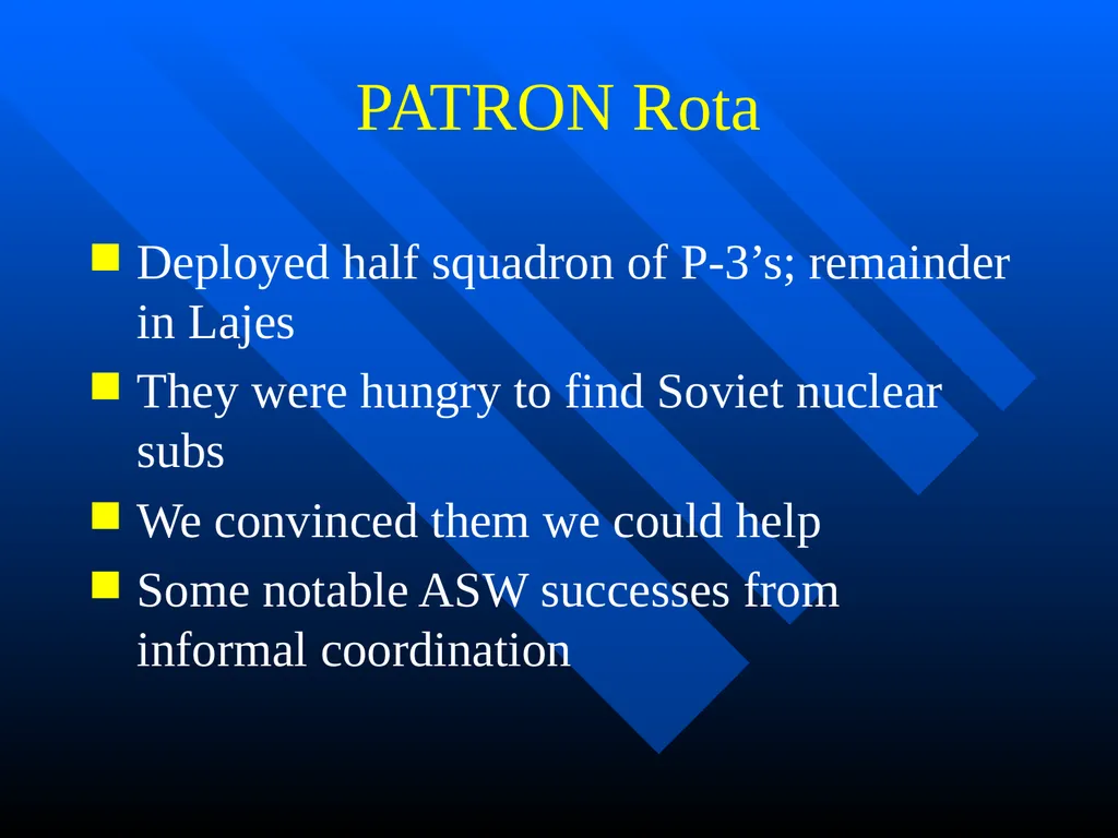 Creating FOSIF Rota George B. Pressly Operational - slide 25 of 44