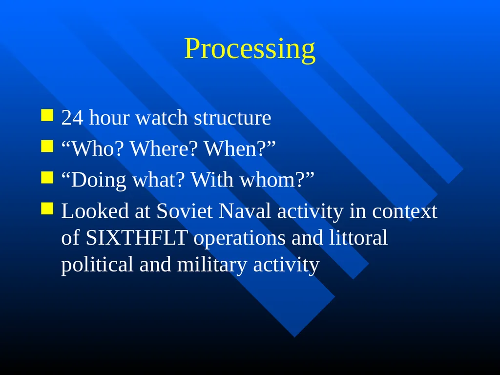 Creating FOSIF Rota George B. Pressly Operational - slide 15 of 44