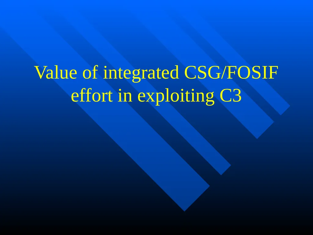 Creating FOSIF Rota George B. Pressly Operational - slide 34 of 44