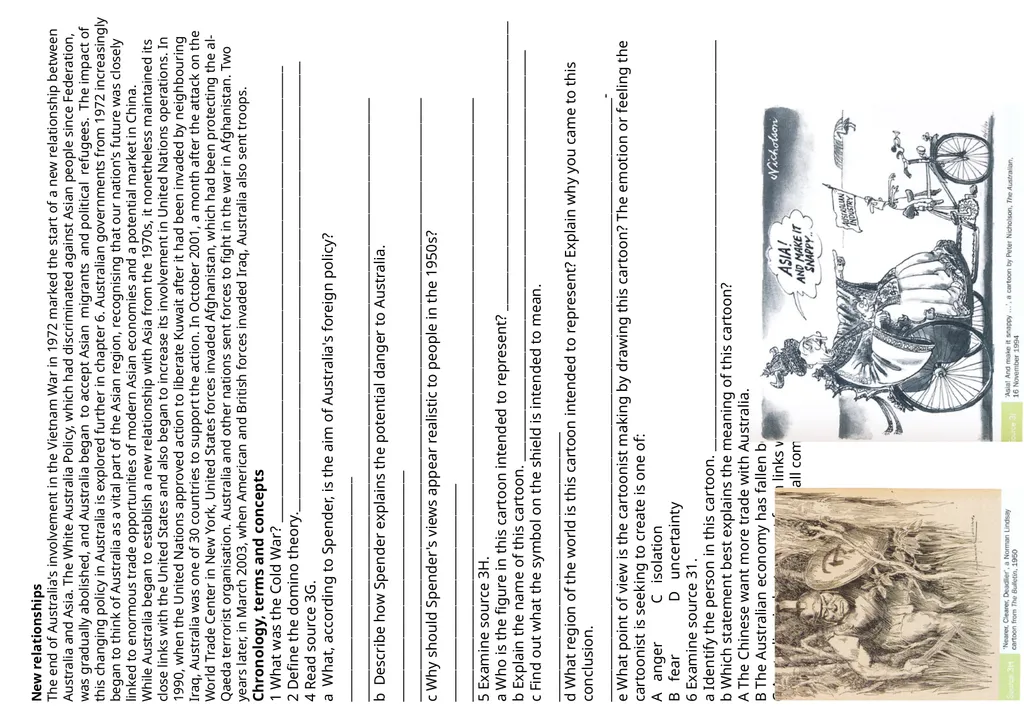 Year 10 History Starter Sheets Reading Year 10 - slide 7 of 11