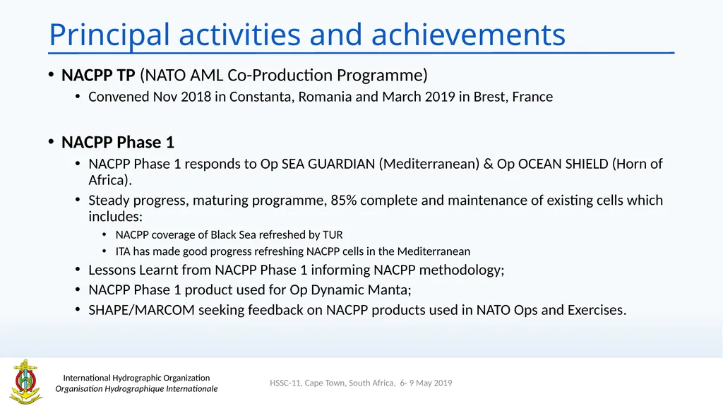 Hydrographic Services and Standards Committee - slide 3 of 13