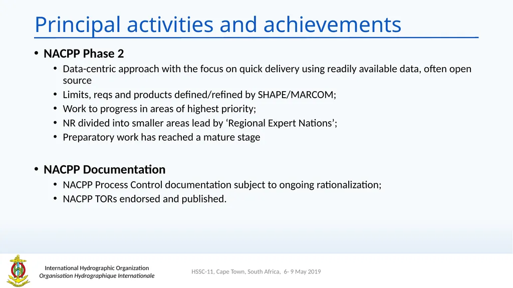 Hydrographic Services and Standards Committee - slide 4 of 13