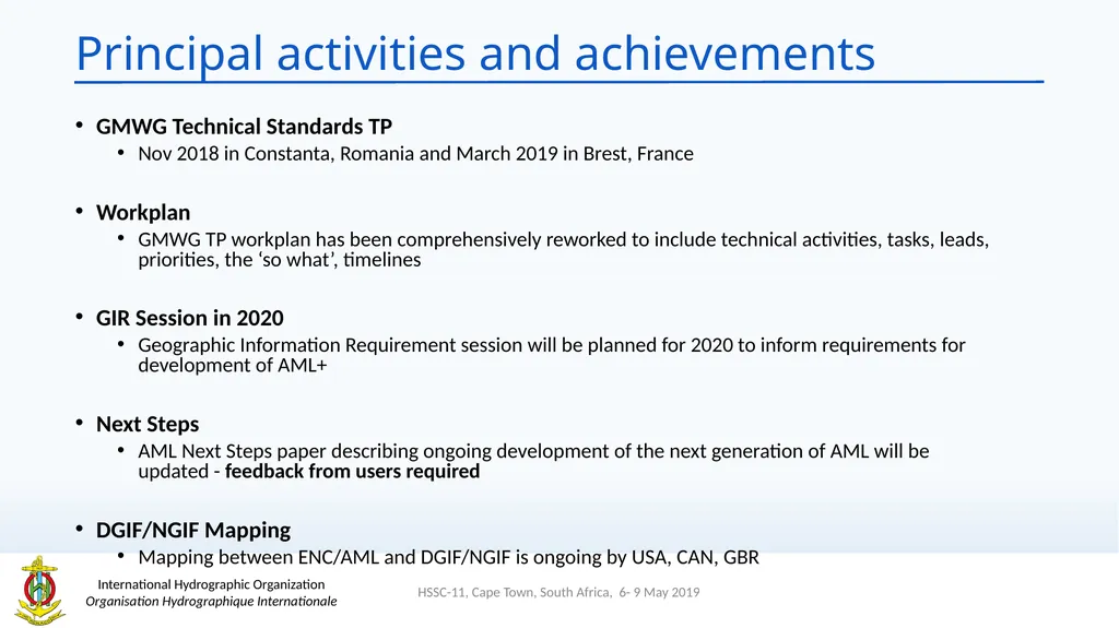 Hydrographic Services and Standards Committee - slide 5 of 13