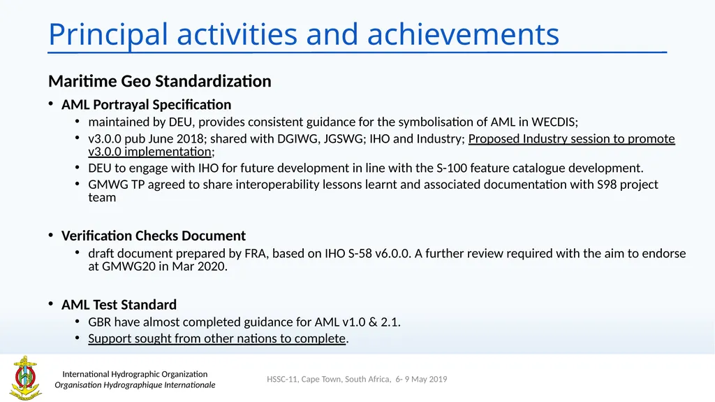 Hydrographic Services and Standards Committee - slide 6 of 13
