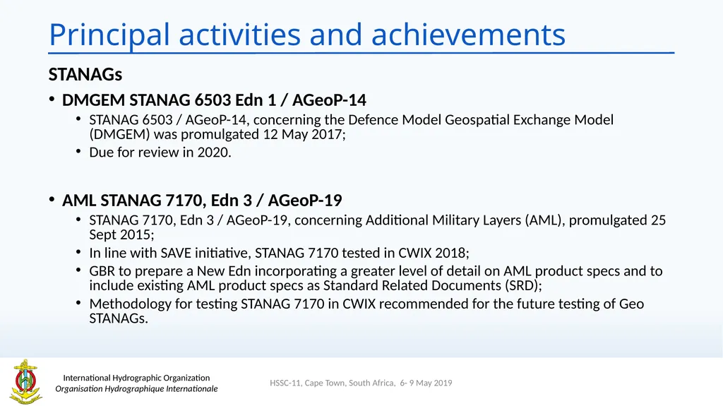 Hydrographic Services and Standards Committee - slide 8 of 13