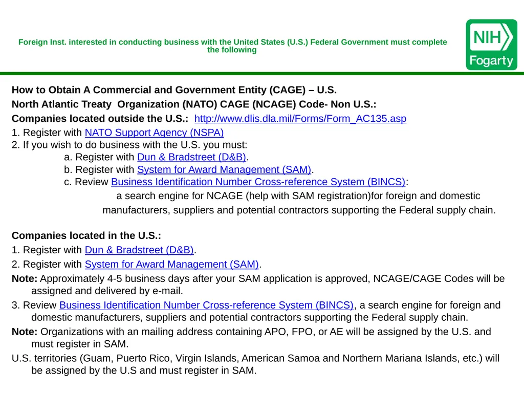 Working with Foreign Collaborators Bruce Butrum, - slide 17 of 52