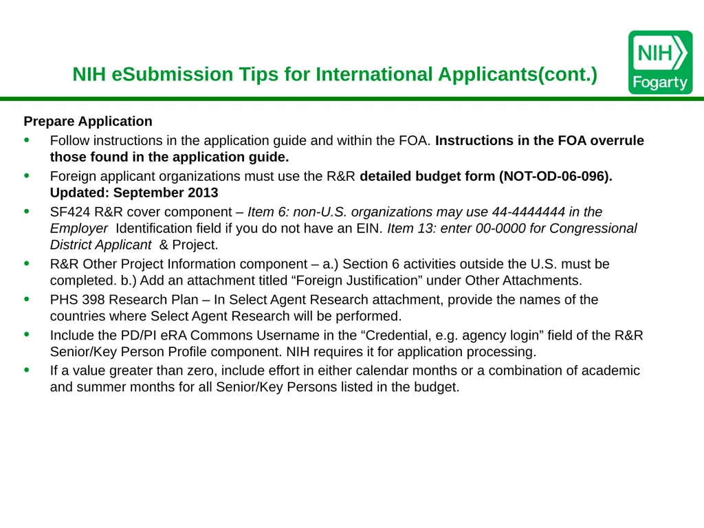 Working with Foreign Collaborators Bruce Butrum, - slide 20 of 52