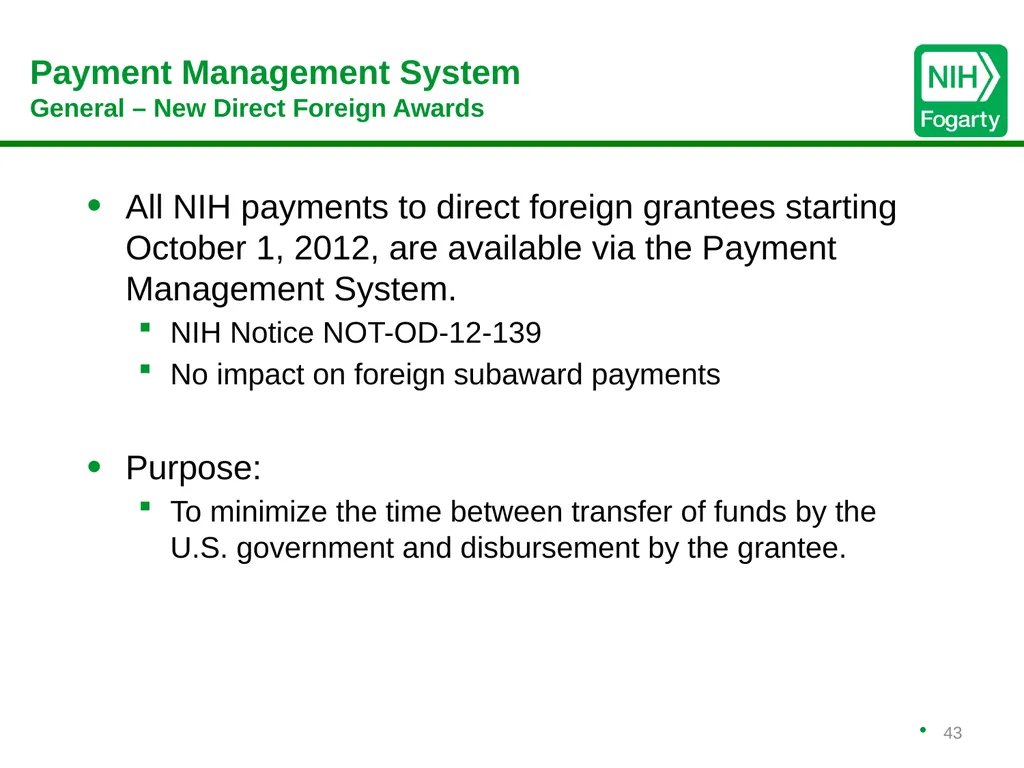 Working with Foreign Collaborators Bruce Butrum, - slide 43 of 52