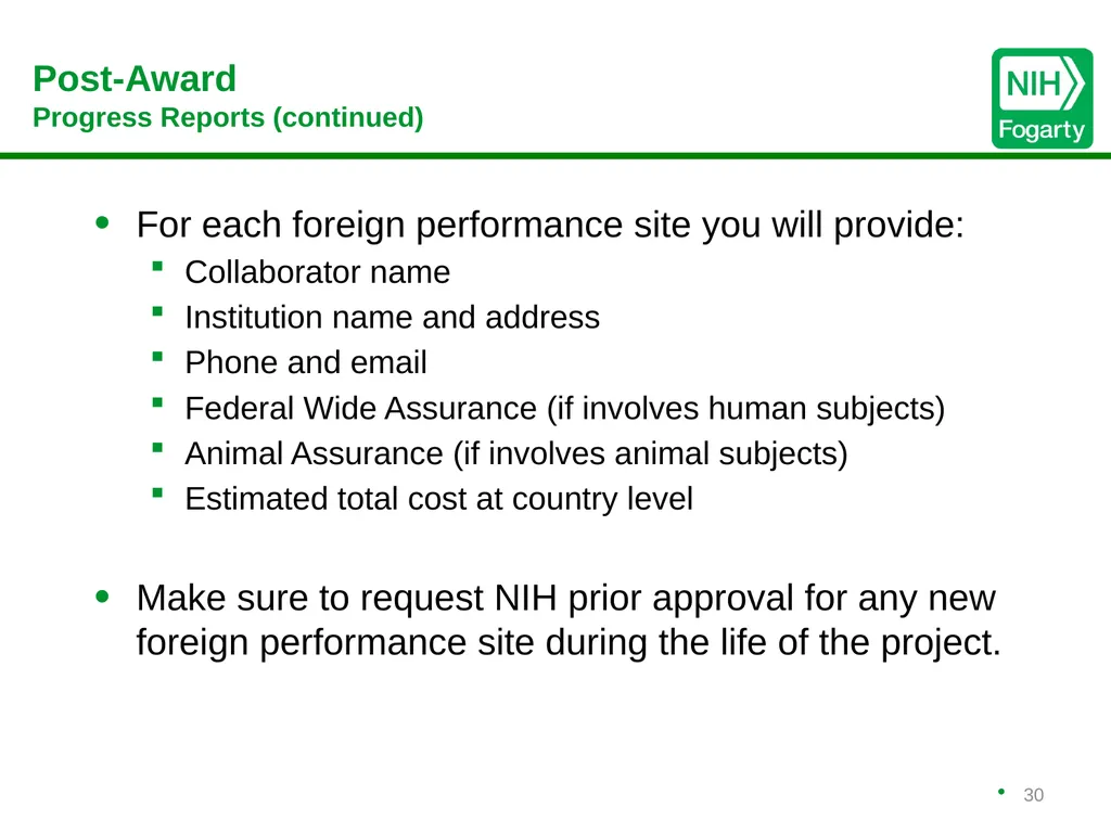Working with Foreign Collaborators Bruce Butrum, - slide 30 of 52