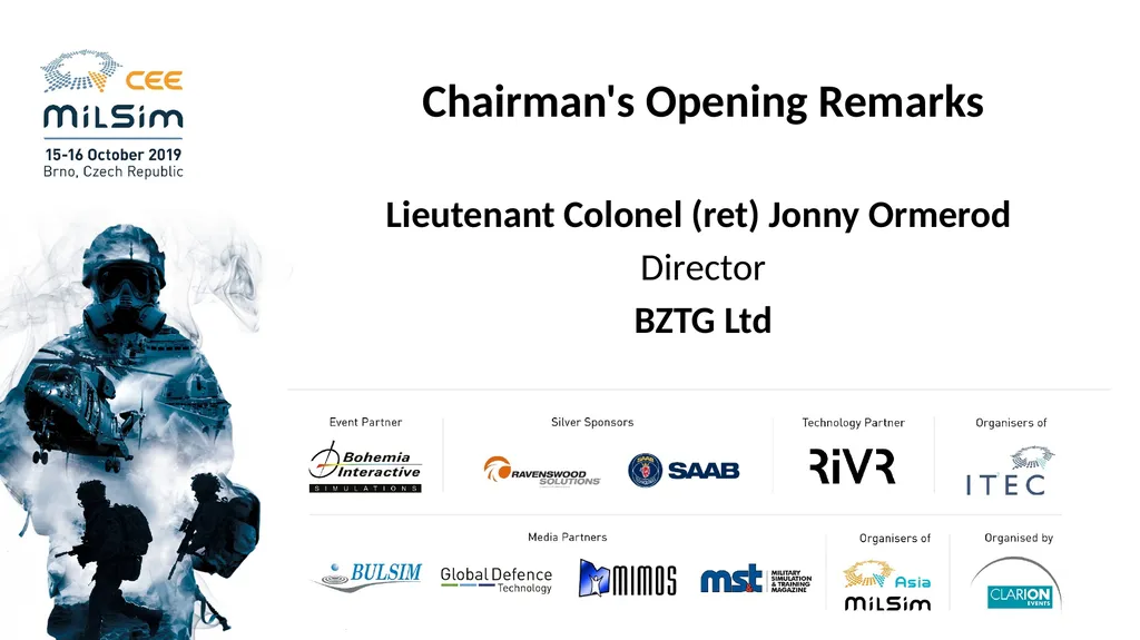 Chairman's Opening Remarks Lieutenant Colonel - slide 2 of 29