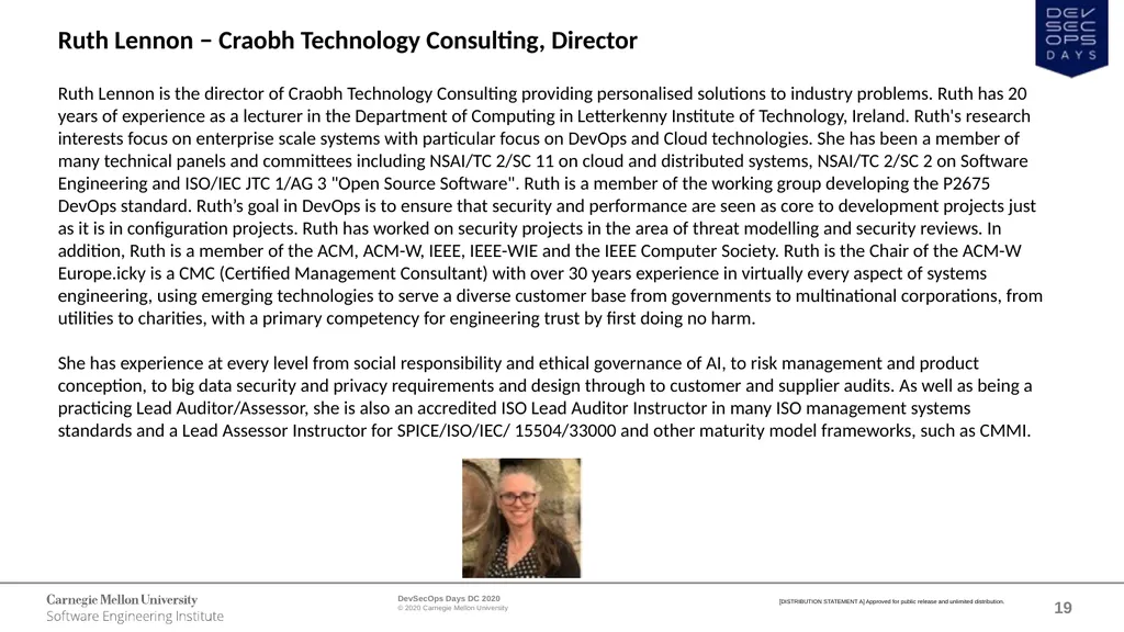 WELCOME DevSecOps Days DC October 1, 2020 - slide 19 of 25
