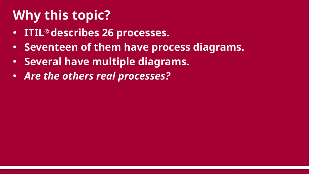 The Seventeen “Real” Processes A New Process - slide 2 of 32