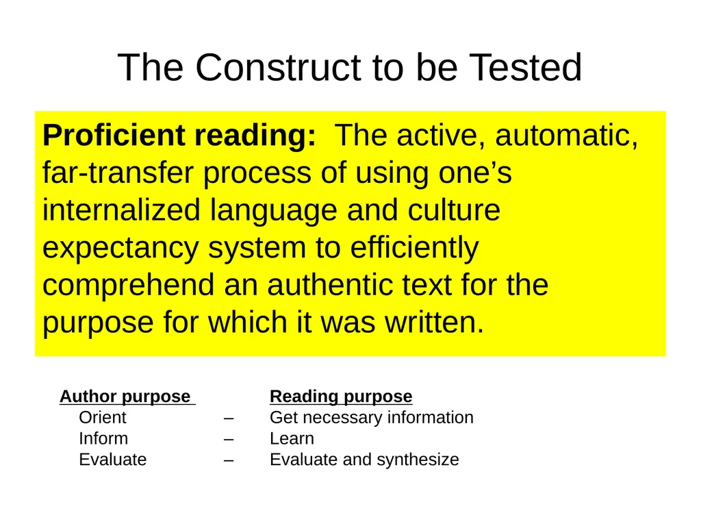 Criterion-Referenced Proficiency Testing BILC 26 - slide 23 of 51