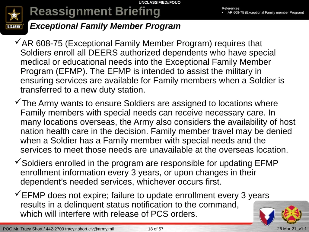 USAG FORT SILL Reassignment Briefing Reassignment - slide 18 of 63