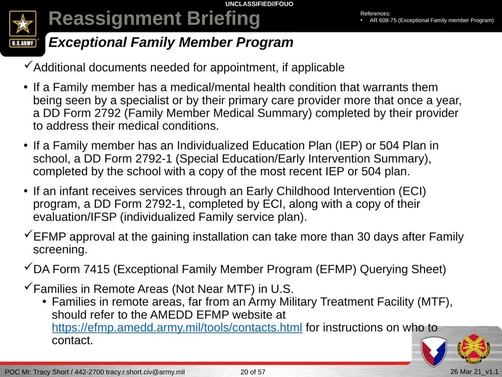 USAG FORT SILL Reassignment Briefing Reassignment - slide 20 of 63