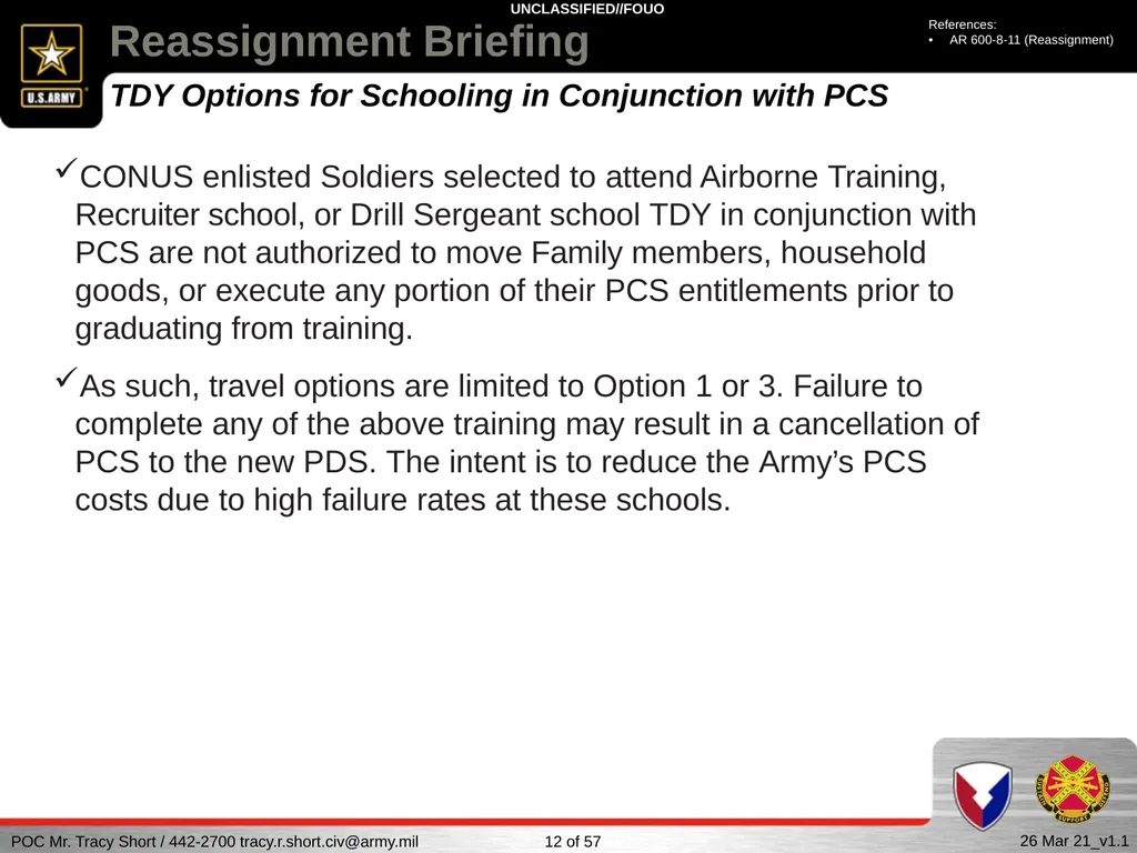 USAG FORT SILL Reassignment Briefing Reassignment - slide 12 of 63
