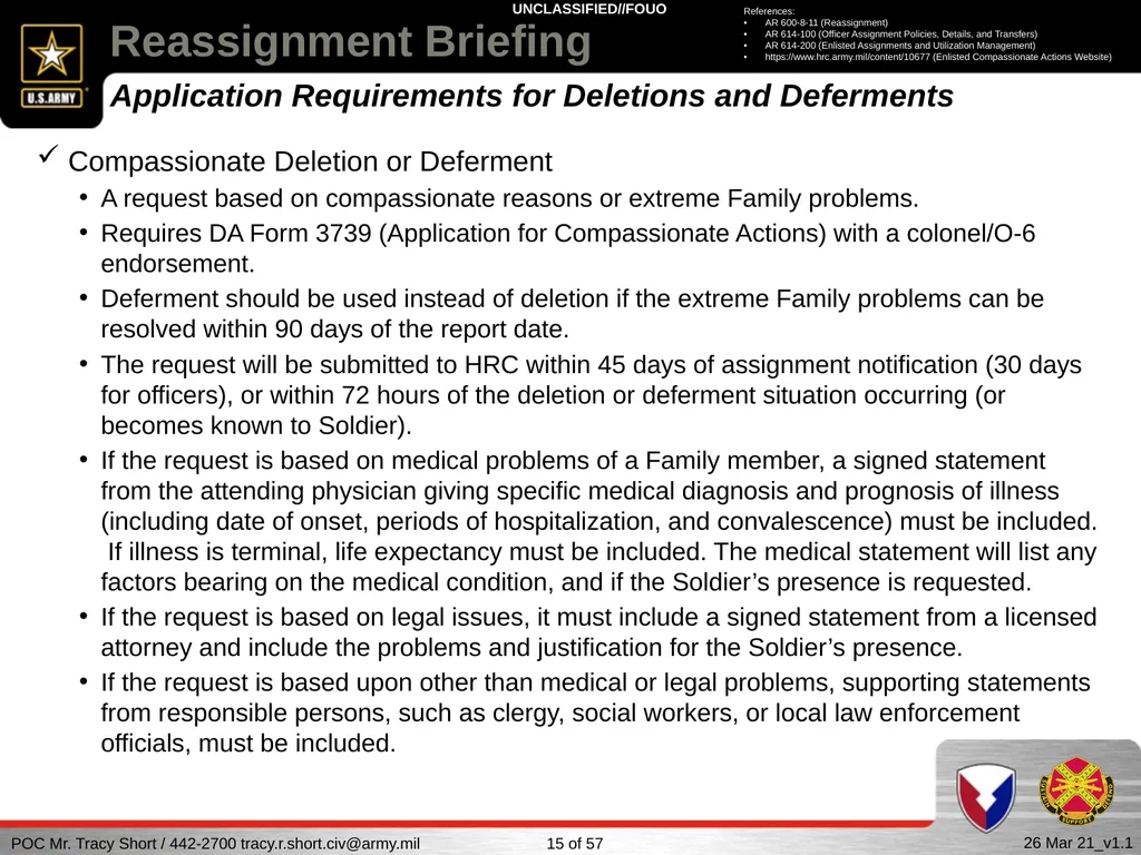 USAG FORT SILL Reassignment Briefing Reassignment - slide 15 of 63
