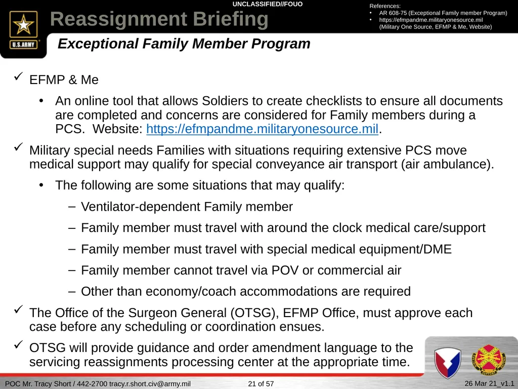 USAG FORT SILL Reassignment Briefing Reassignment - slide 21 of 63