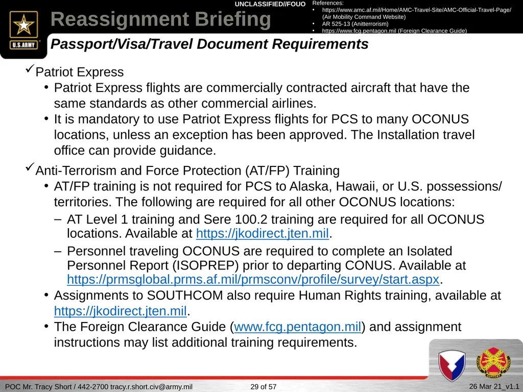 USAG FORT SILL Reassignment Briefing Reassignment - slide 29 of 63