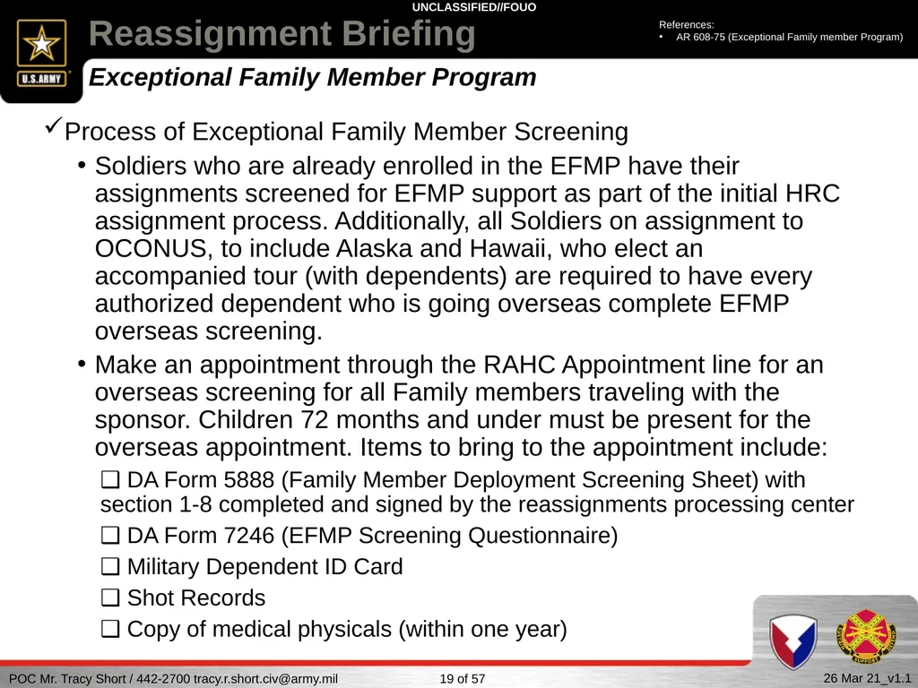 USAG FORT SILL Reassignment Briefing Reassignment - slide 19 of 63