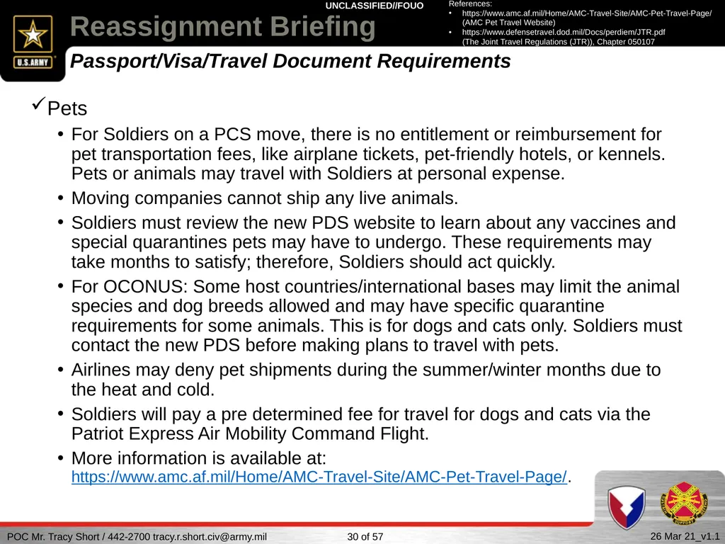 USAG FORT SILL Reassignment Briefing Reassignment - slide 30 of 63