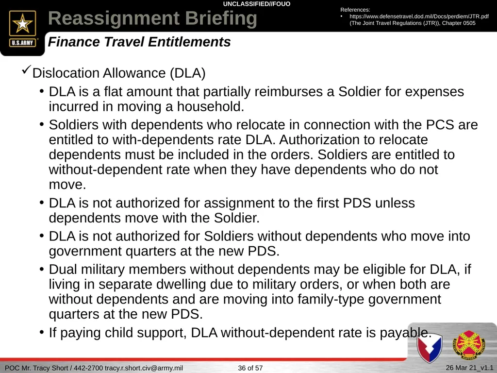 USAG FORT SILL Reassignment Briefing Reassignment - slide 36 of 63