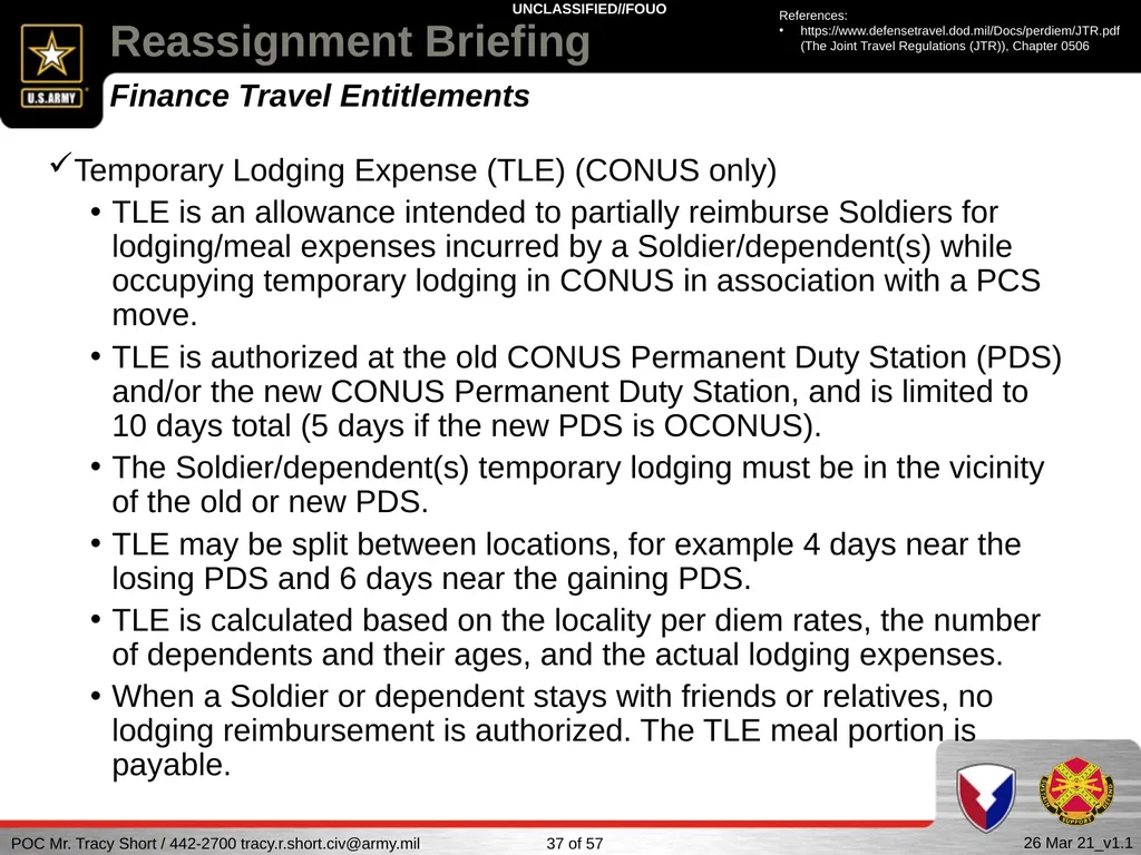 USAG FORT SILL Reassignment Briefing Reassignment - slide 37 of 63