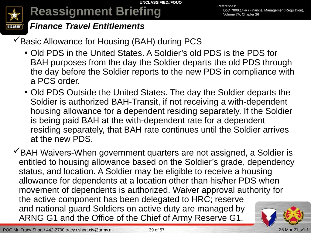 USAG FORT SILL Reassignment Briefing Reassignment - slide 39 of 63