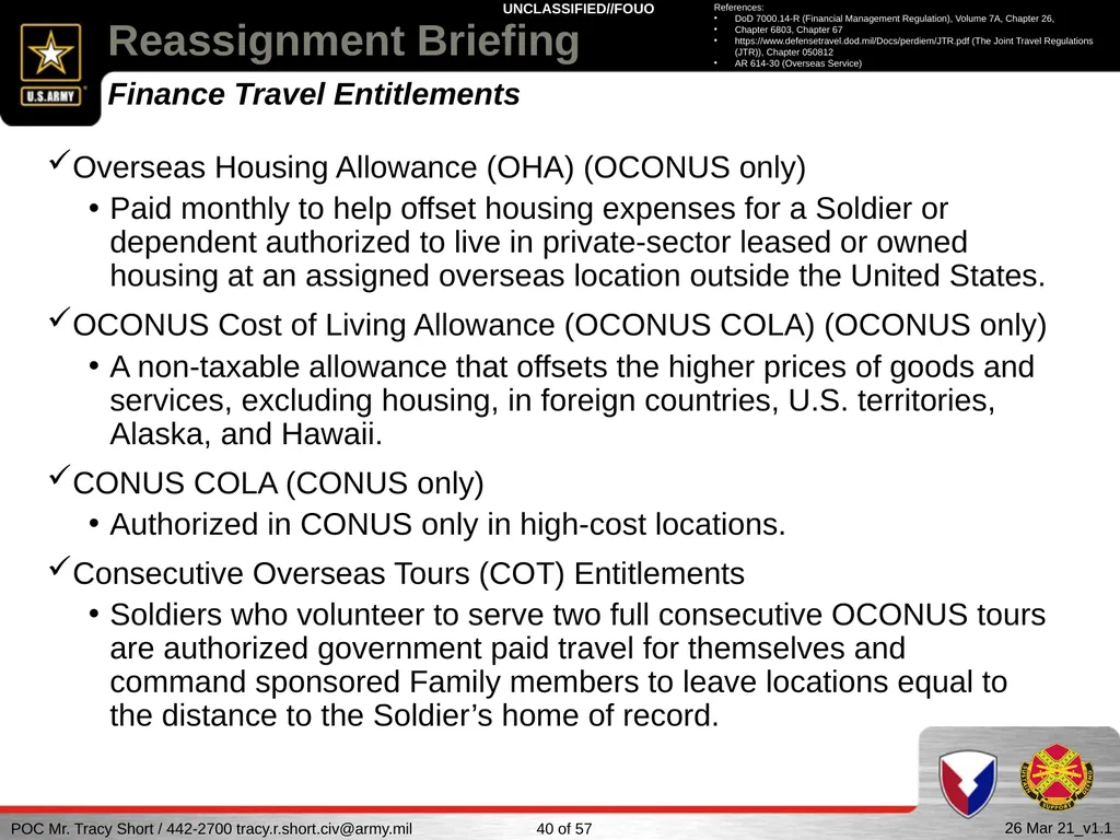 USAG FORT SILL Reassignment Briefing Reassignment - slide 40 of 63