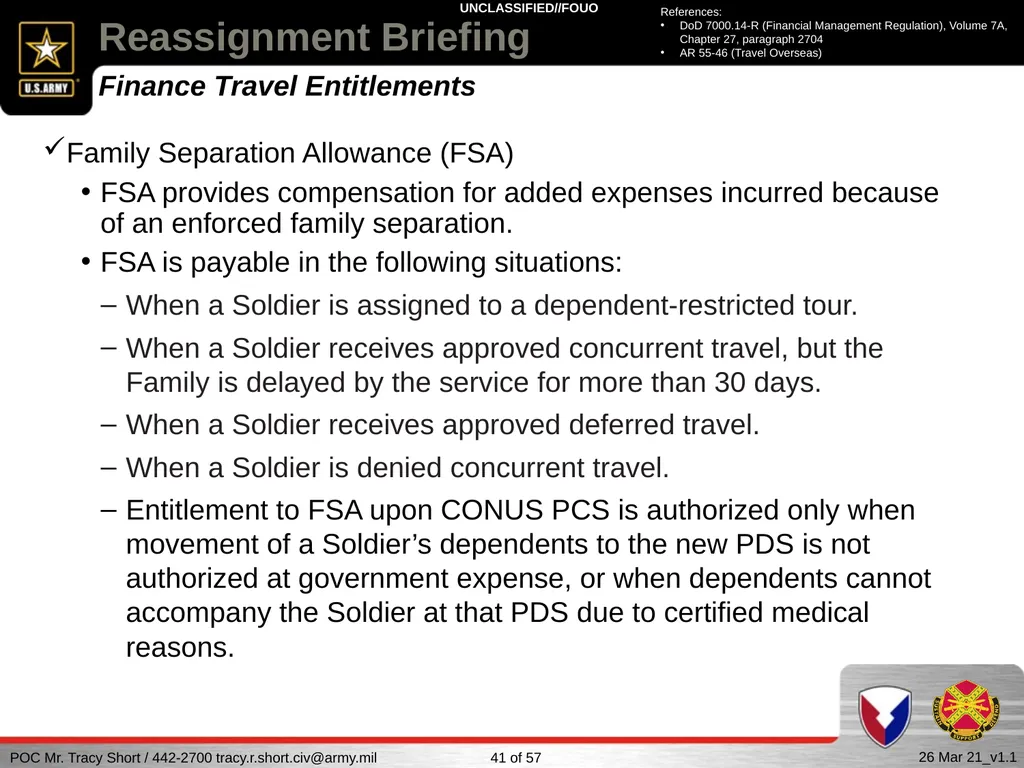 USAG FORT SILL Reassignment Briefing Reassignment - slide 41 of 63