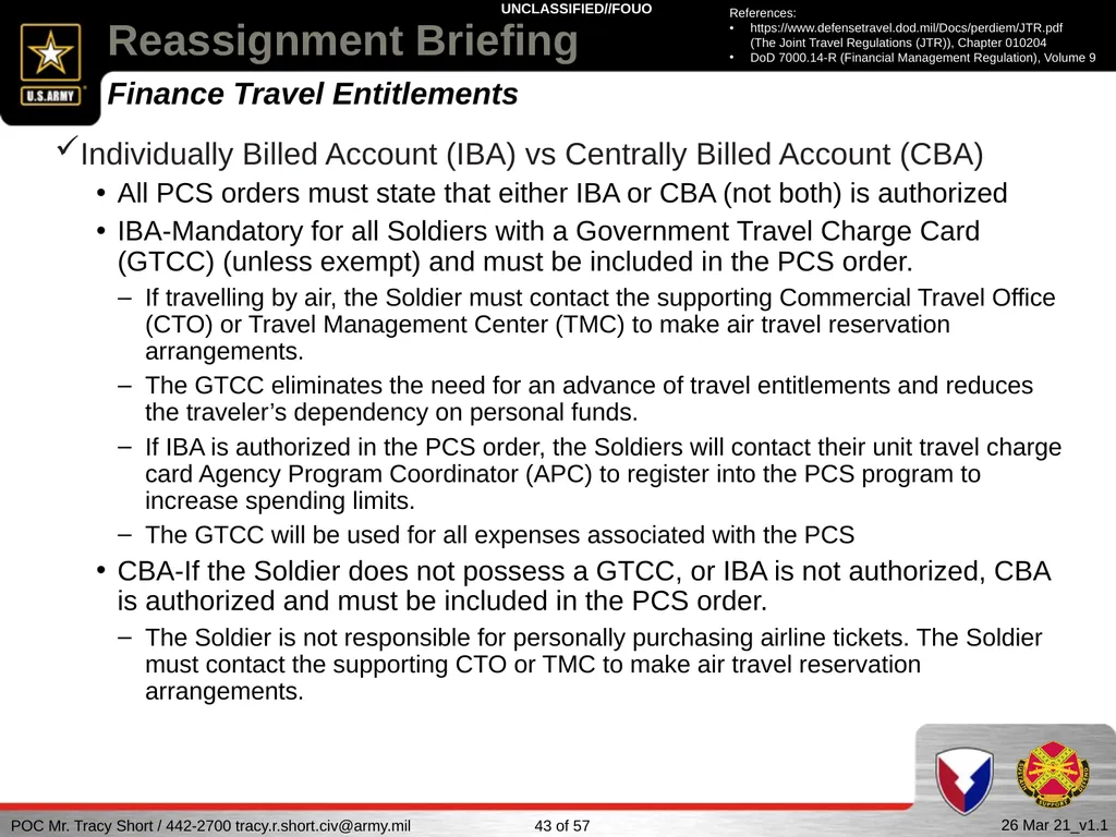 USAG FORT SILL Reassignment Briefing Reassignment - slide 43 of 63