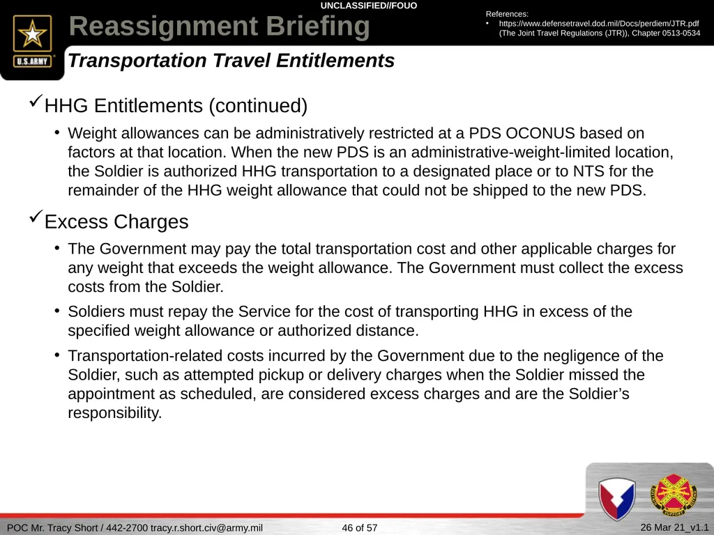 USAG FORT SILL Reassignment Briefing Reassignment - slide 46 of 63
