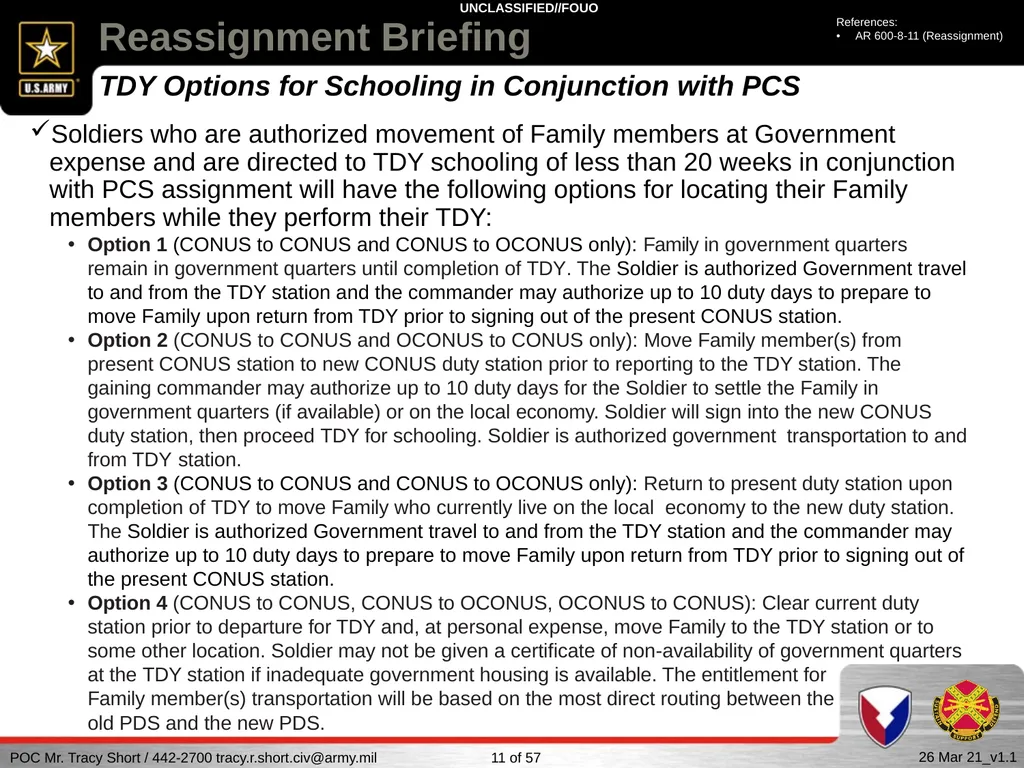 USAG FORT SILL Reassignment Briefing Reassignment - slide 11 of 63