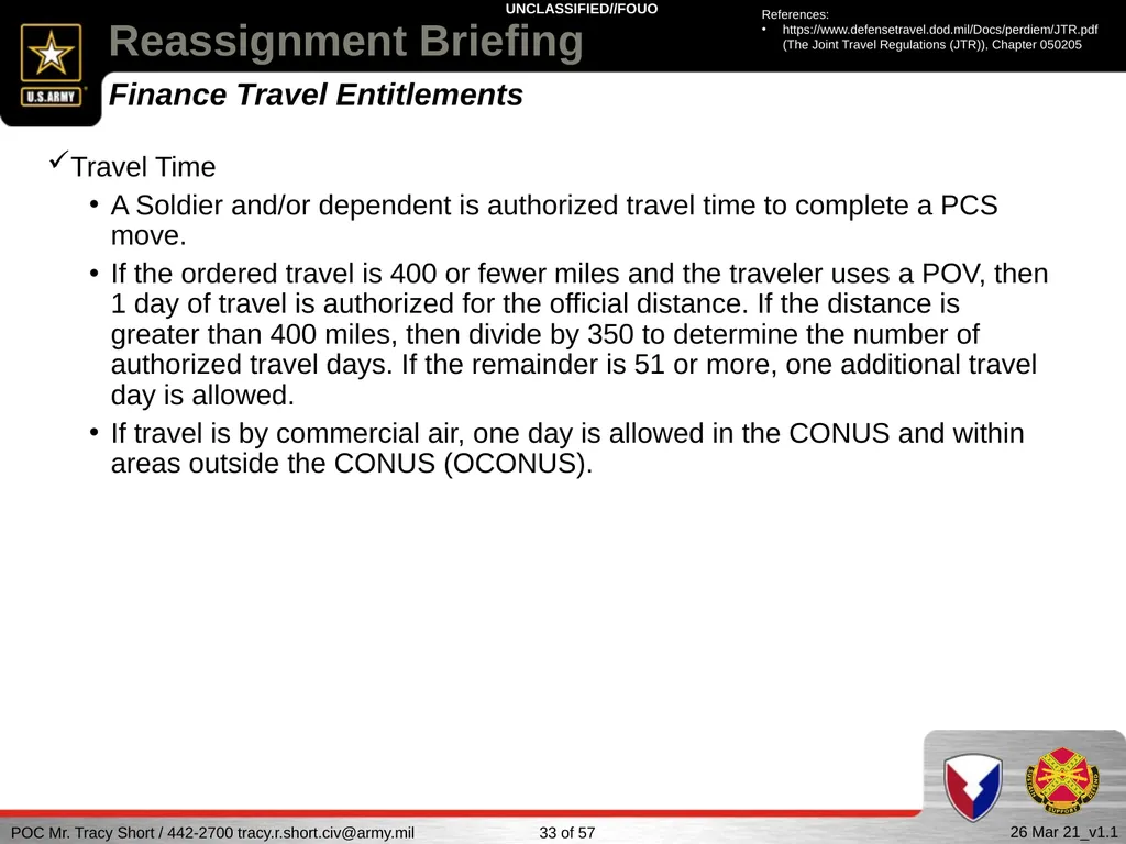 USAG FORT SILL Reassignment Briefing Reassignment - slide 33 of 63