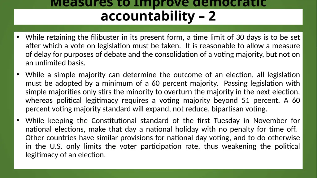 Institutional Reforms for Sustainable Monetary and - slide 11 of 18