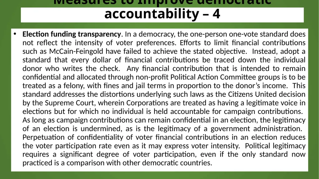 Institutional Reforms for Sustainable Monetary and - slide 13 of 18