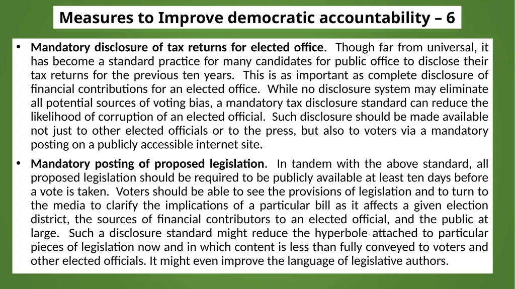Institutional Reforms for Sustainable Monetary and - slide 15 of 18