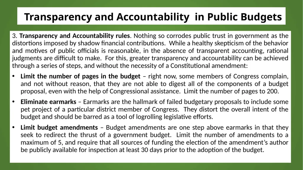 Institutional Reforms for Sustainable Monetary and - slide 5 of 18