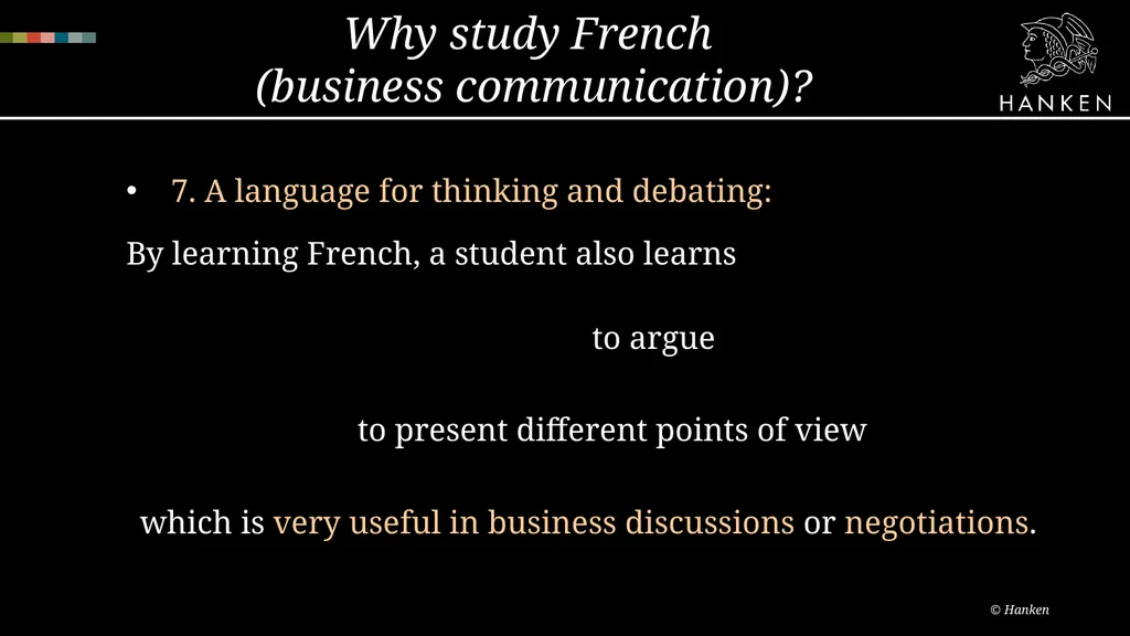 © Hanken Svenska handelshögskolan / Hanken School - slide 11 of 24