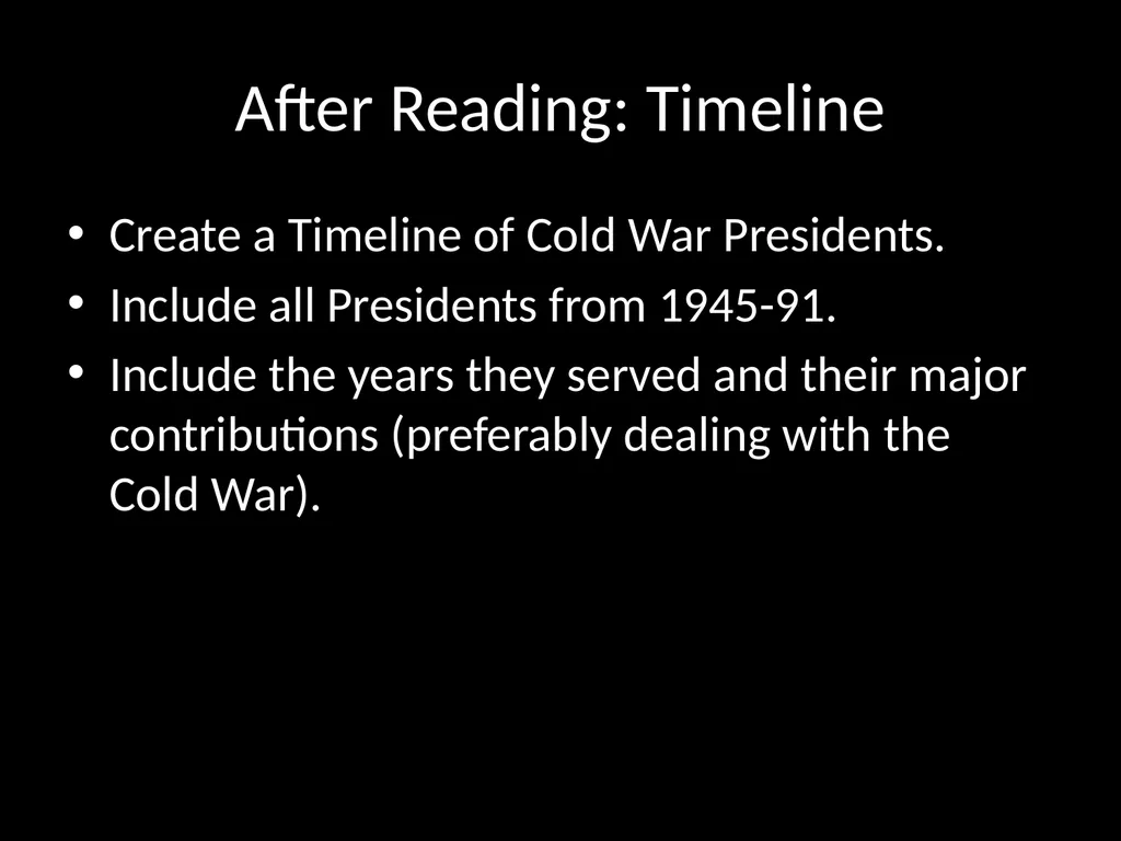 Daily Opener When was the Cold War? How can a - slide 40 of 105