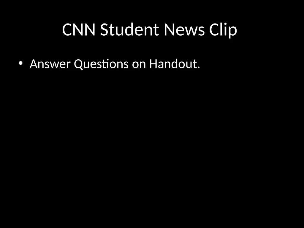 Daily Opener When was the Cold War? How can a - slide 5 of 105