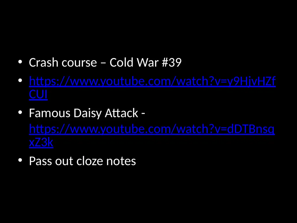 Daily Opener When was the Cold War? How can a - slide 90 of 105